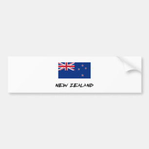 New Zealand Flag Bumper Sticker