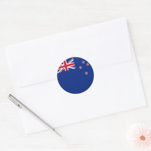 New Zealand flag Classic Round Sticker