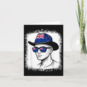 New Zealand Flag Hat Sunglasses Travel Kiwi Card