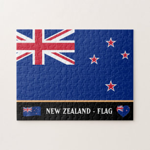 New Zealand Flag & Kiwi country /New Zealand Jigsaw Puzzle
