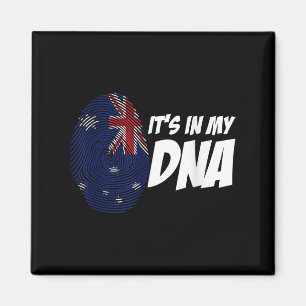New Zealand Flag Kiwi Fingerprint Gift New Zealand Magnet