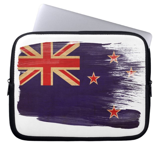 New Zealand Flag Laptop Sleeve (Front)