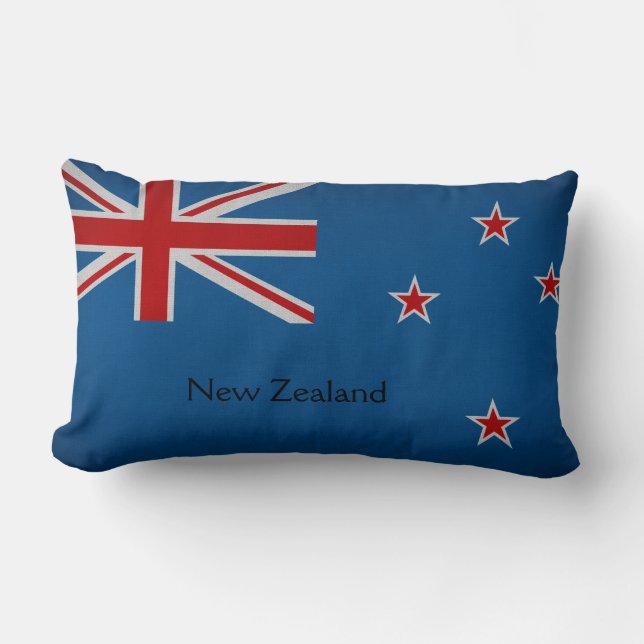  New Zealand Flag Lumbar Cushion (Front)
