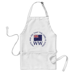 NEW ZEALAND Flag MONOGRAM Customised Scripture Standard Apron