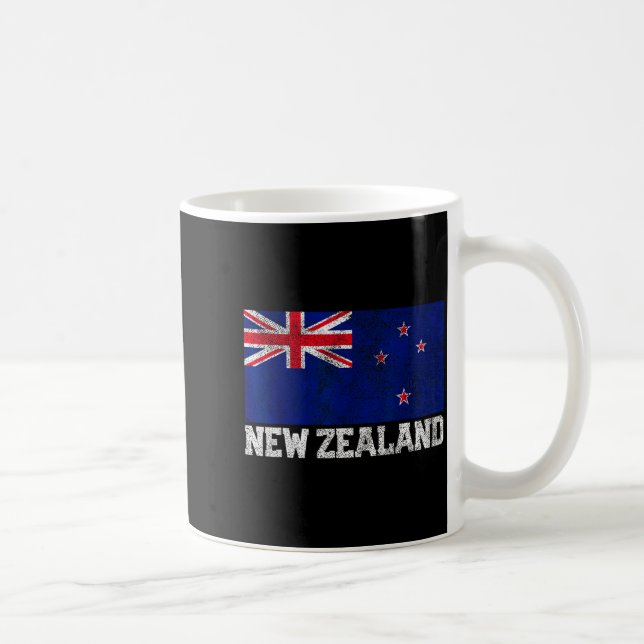 New Zealand Flag National Pride Roots Country Fami Coffee Mug (Right)