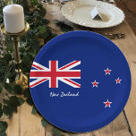 New Zealand flag plates, party, birthday /sports Paper Plate<br><div class="desc">Paper Plates: New Zealand & New Zealand Flag party,  dining plates - love my country,  fathers day,  travel,  holiday,  patriots / sports fans</div>