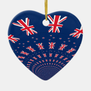 New Zealand flag.png Ceramic Ornament