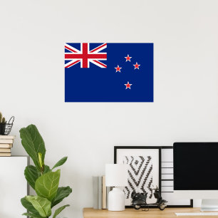 New Zealand flag Poster
