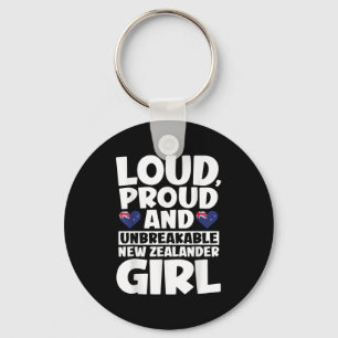 New Zealand Flag Proud New Zealanders Men & Wo Key Ring