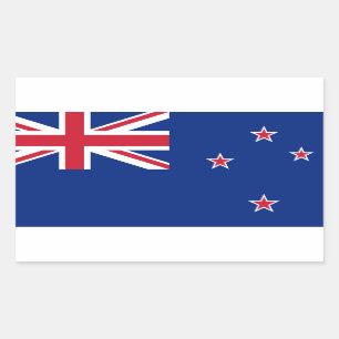 New Zealand Flag Rectangular Sticker