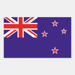 New Zealand Flag Rectangular Sticker