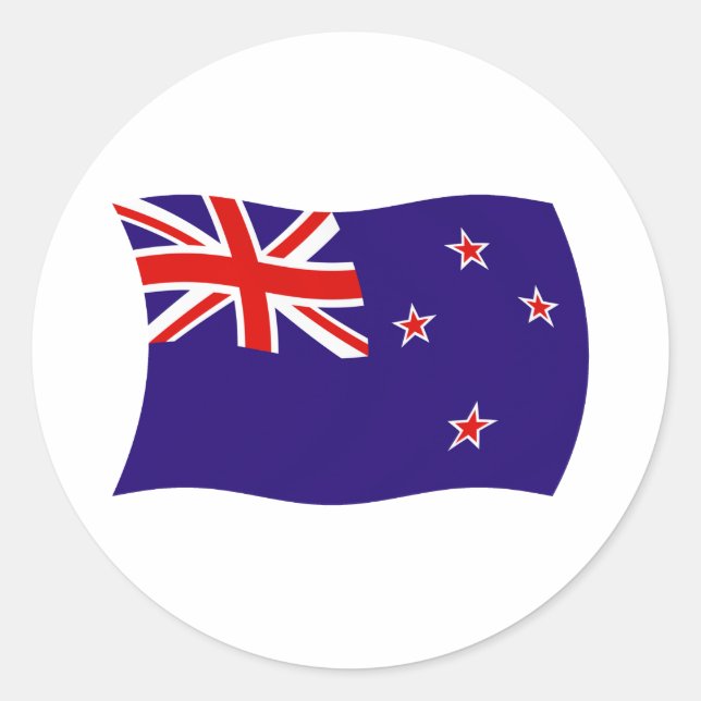 New Zealand Flag Sticker (Front)