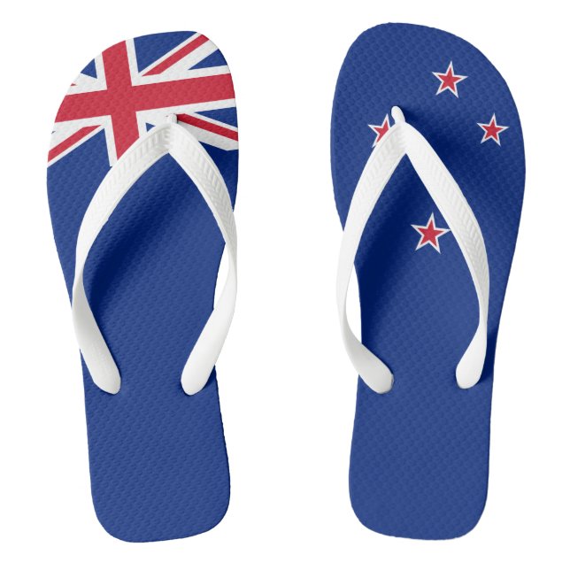 New Zealand flag Thongs (Footbed)