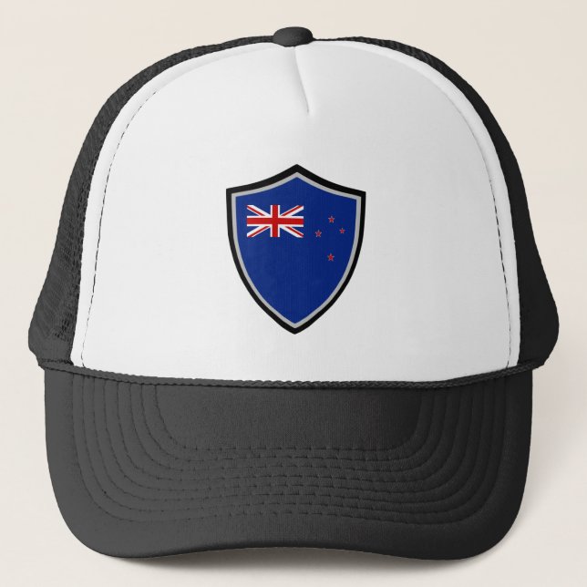 New Zealand flag trucker hat (Front)