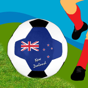 New Zealand Football & New Zealand Flag / Sport Soccer Ball