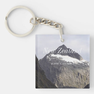 New Zealand GPS Keychain