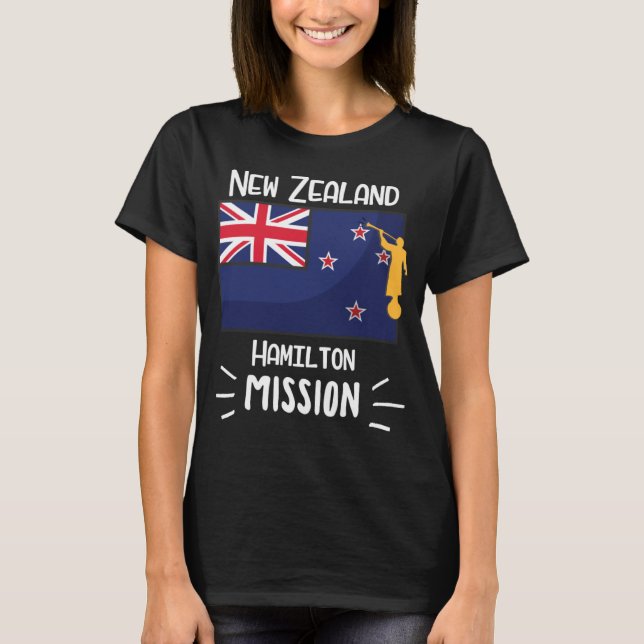 New Zealand Hamilton Mormon LDS Mission Missionary T-Shirt (Front)