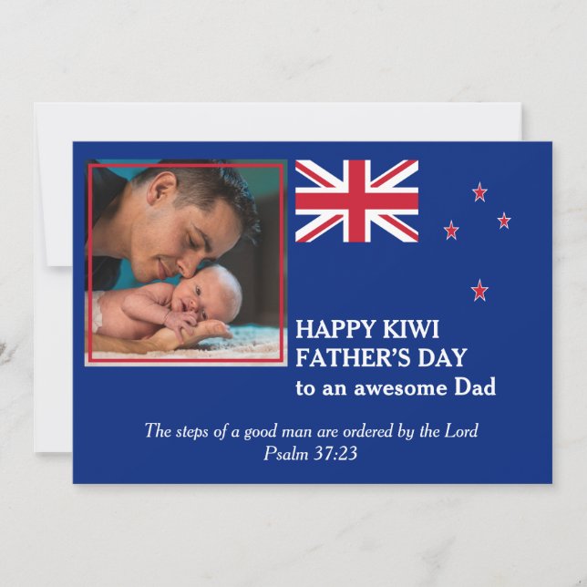 NEW ZEALAND Happy Father's Day AWESOME DAD Card (Front)