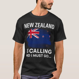 New Zealand Is Calling And I Must Go Kiwi Cities T-Shirt