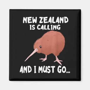 New Zealand Is Calling Kiwi Bird Wildlife Animal Magnet