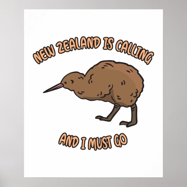 New Zealand Is Calling Poster (Front)