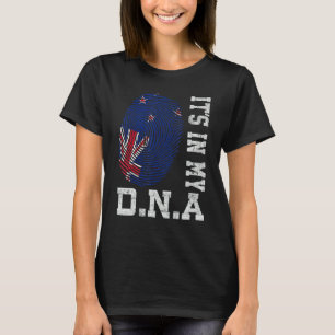 New Zealand It's In My Dna New Zealand Flag T-Shirt