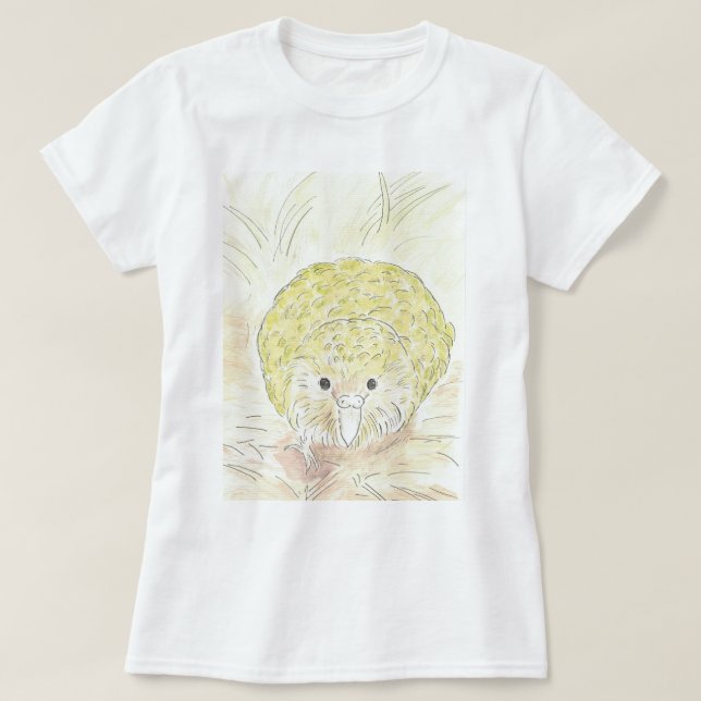 New Zealand Kakapo bird T shirt (Design Front)