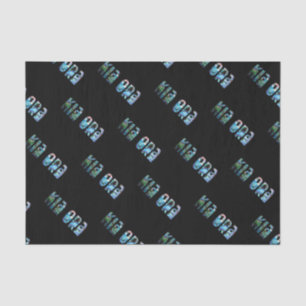 NEW ZEALAND KIA ORA GREETING SIMPLE PAUA TISSUE PAPER