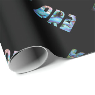 NEW ZEALAND KIA ORA GREETING SIMPLE PAUA WRAPPING PAPER
