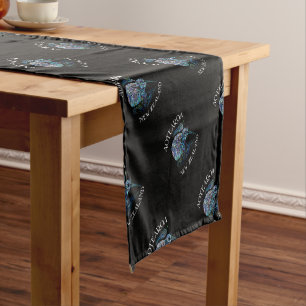 NEW ZEALAND KIWI AOTEAROA PAUA SHORT TABLE RUNNER