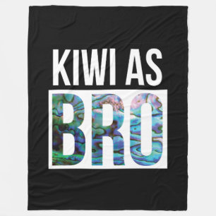 NEW ZEALAND KIWI AS BRO PAUA FLEECE BLANKET