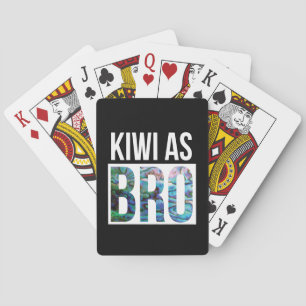 NEW ZEALAND KIWI AS BRO PLAYING CARDS