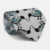 NEW ZEALAND KIWI BIRD BLACK PAUA PATTERN NZ KORU