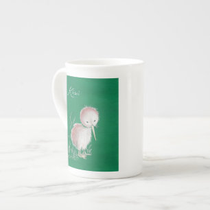 New Zealand Kiwi Bird Bone China Mug