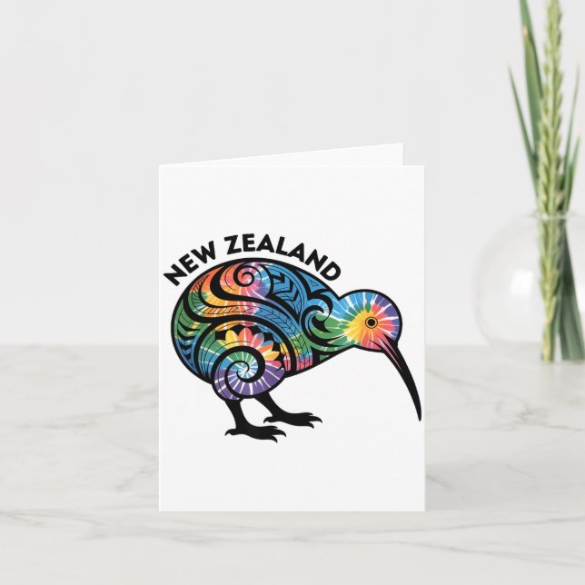 New Zealand Kiwi Bird  Card (Front)
