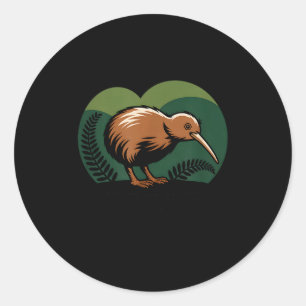 New Zealand Kiwi Bird  Classic Round Sticker