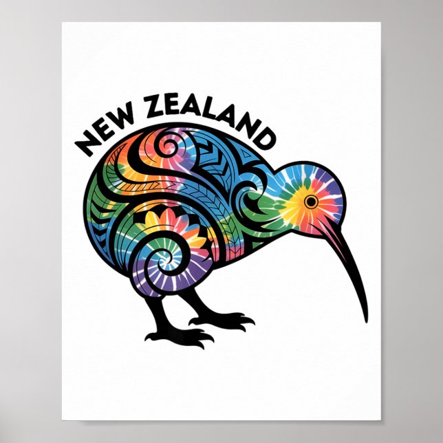 New Zealand Kiwi Bird  Poster (Front)