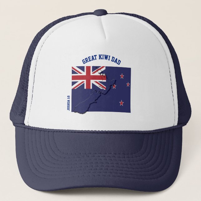 New Zealand KIWI DAD Trucker Hat (Front)