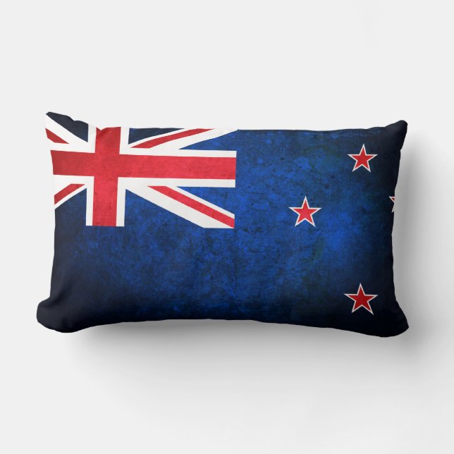 New Zealand; Kiwi Flag Lumbar Cushion (Front)