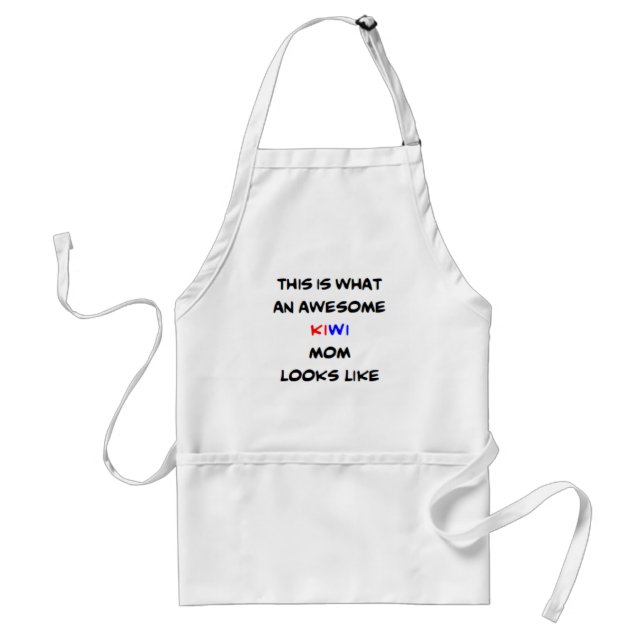 new zealand kiwi mom, awesome standard apron (Front)