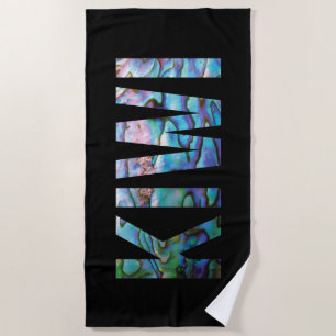 NEW ZEALAND KIWI PAUA BEACH TOWEL