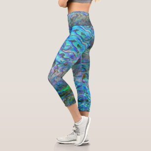 NEW ZEALAND KIWI PAUA CAPRI LEGGINGS