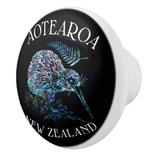 NEW ZEALAND KIWI PAUA CERAMIC KNOB