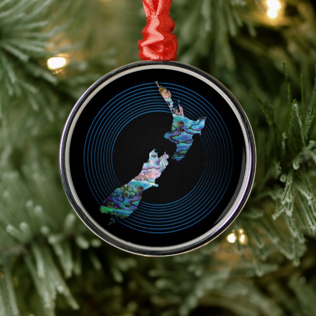 NEW ZEALAND KIWI PAUA CHRISTMAS ORNAMENT (Tree)
