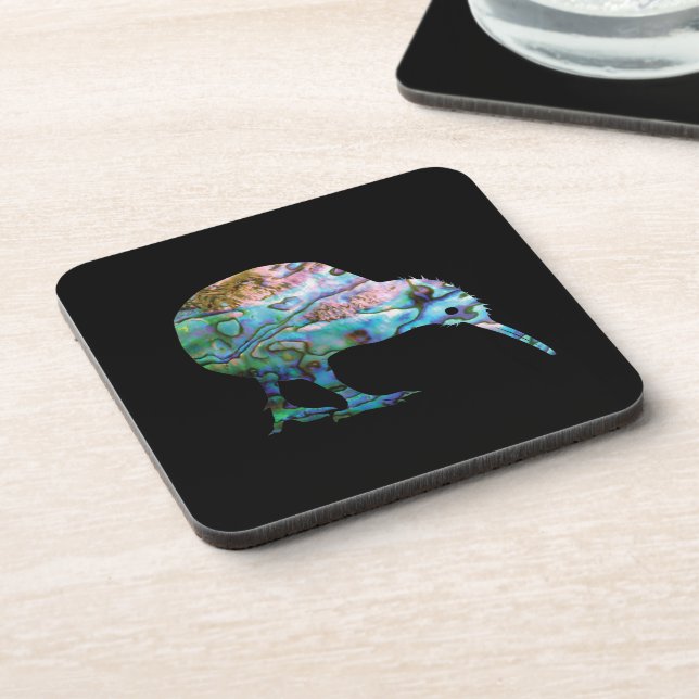 NEW ZEALAND KIWI PAUA COASTER (Left Side)