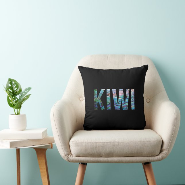 NEW ZEALAND KIWI PAUA CUSHION (Chair)