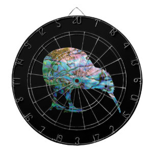 NEW ZEALAND KIWI PAUA DARTBOARD