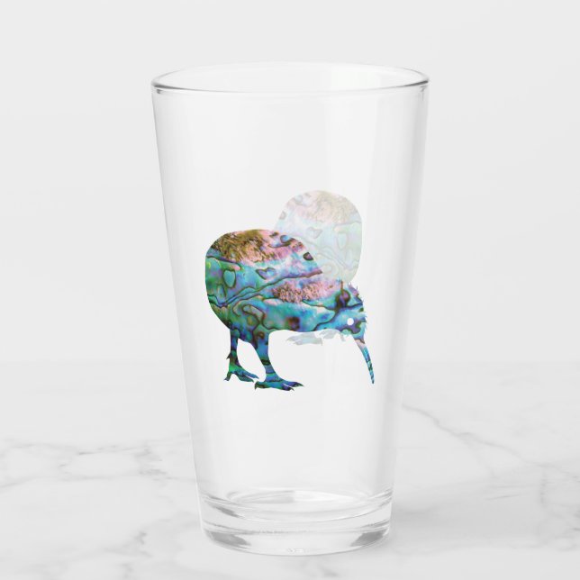 NEW ZEALAND KIWI PAUA GLASS (Back)