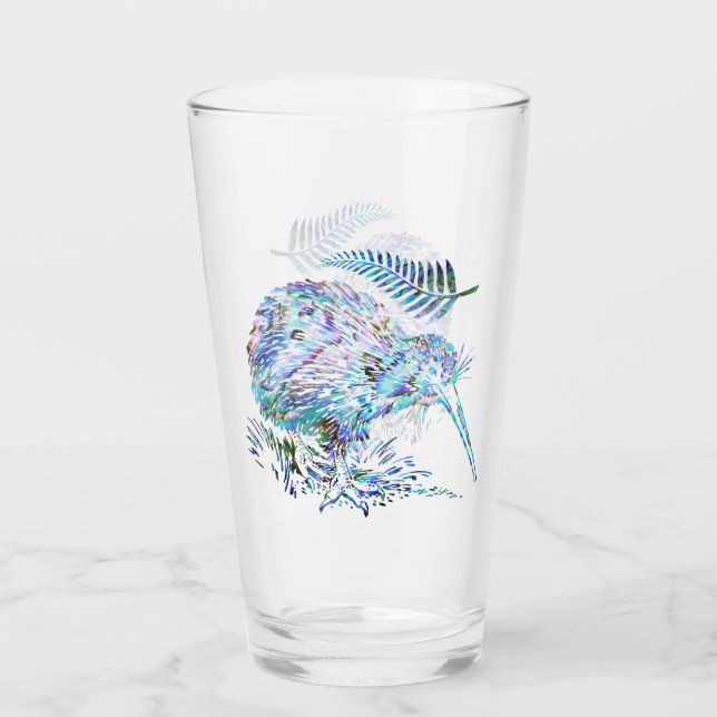 NEW ZEALAND KIWI PAUA GLASS (Back)