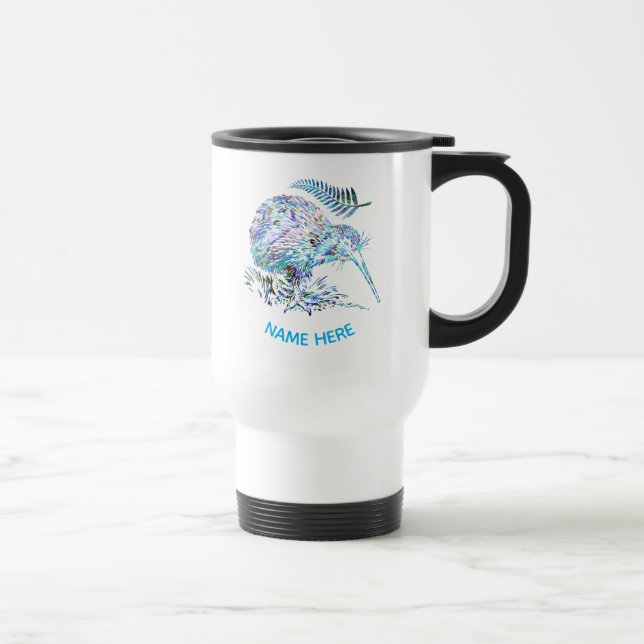 NEW ZEALAND KIWI PAUA TRAVEL MUG (Right)